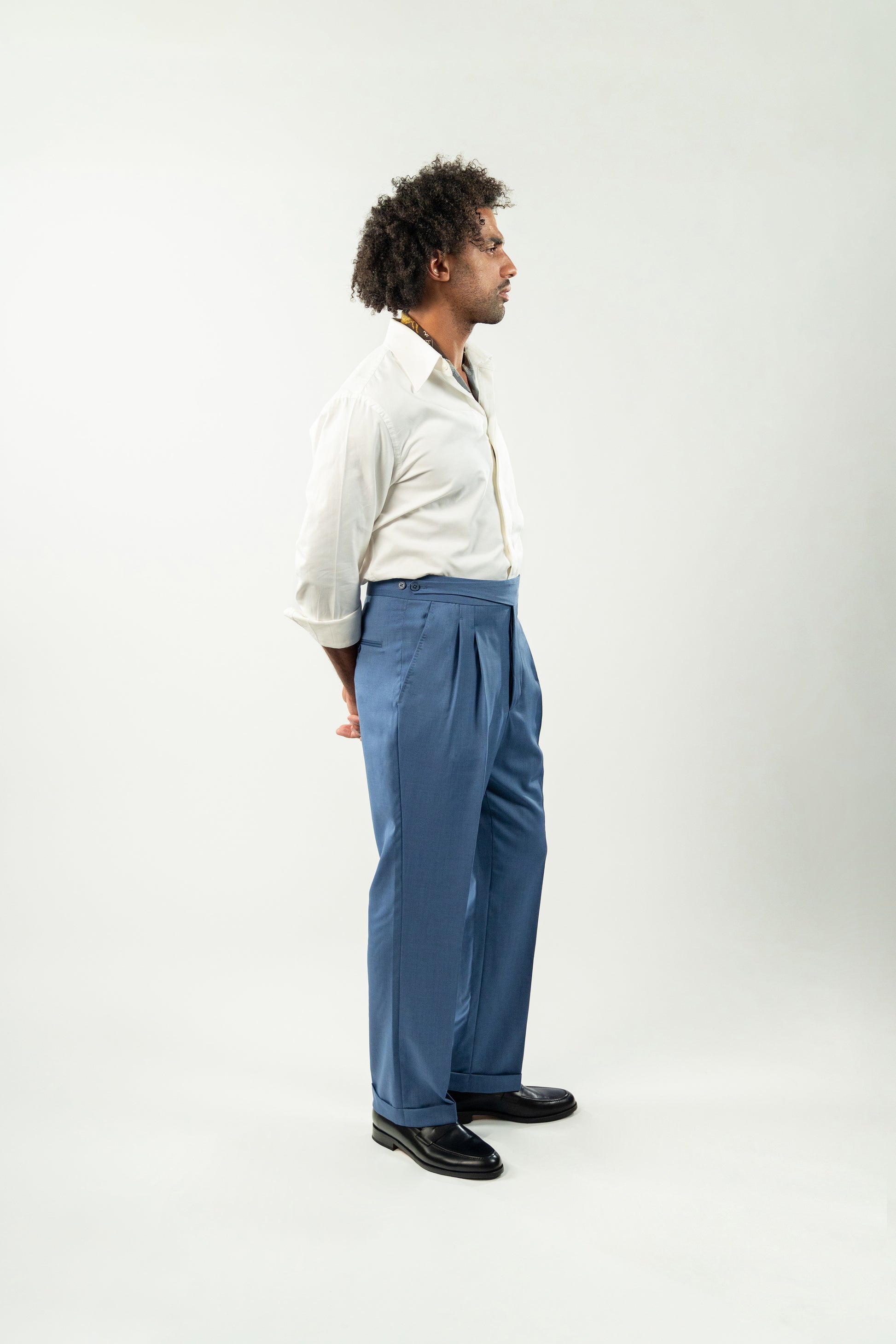 Demi-Gurkha 100% Laine - Bleu ardoise