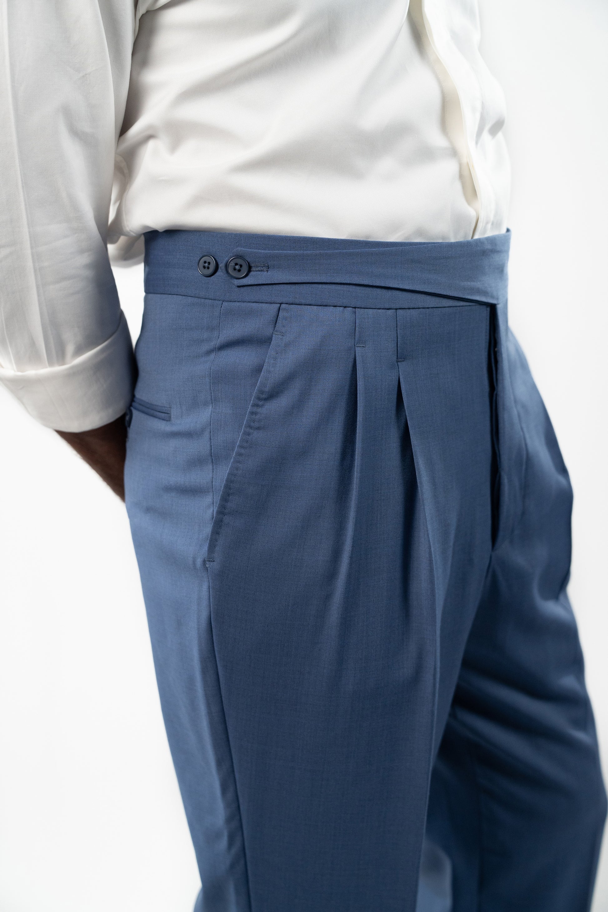 Demi-Gurkha 100% Laine - Bleu ardoise