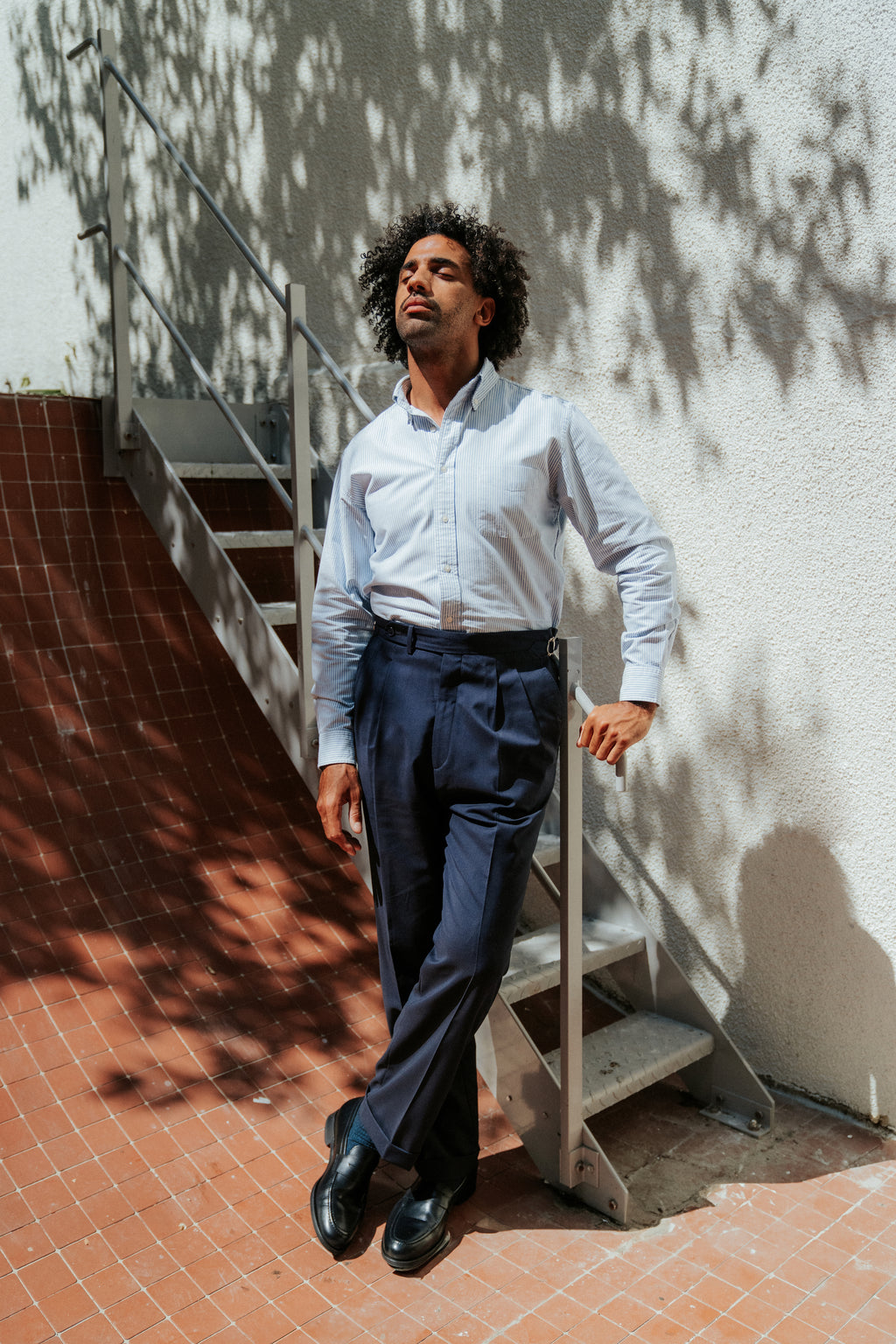 Patte prolongée 100% Laine - Bleu marine
