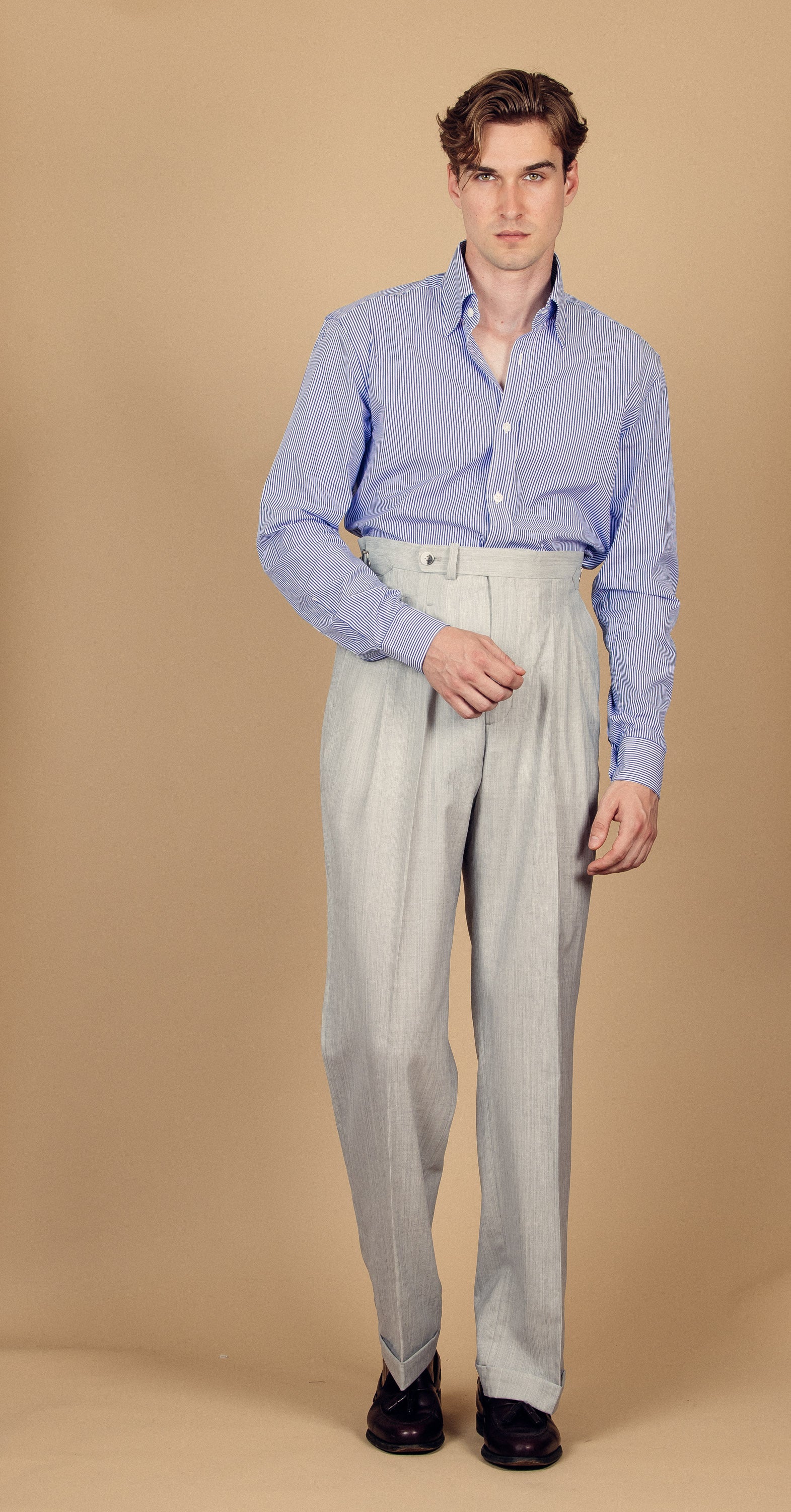 Pantalon Bonfiston - Gris Perle
