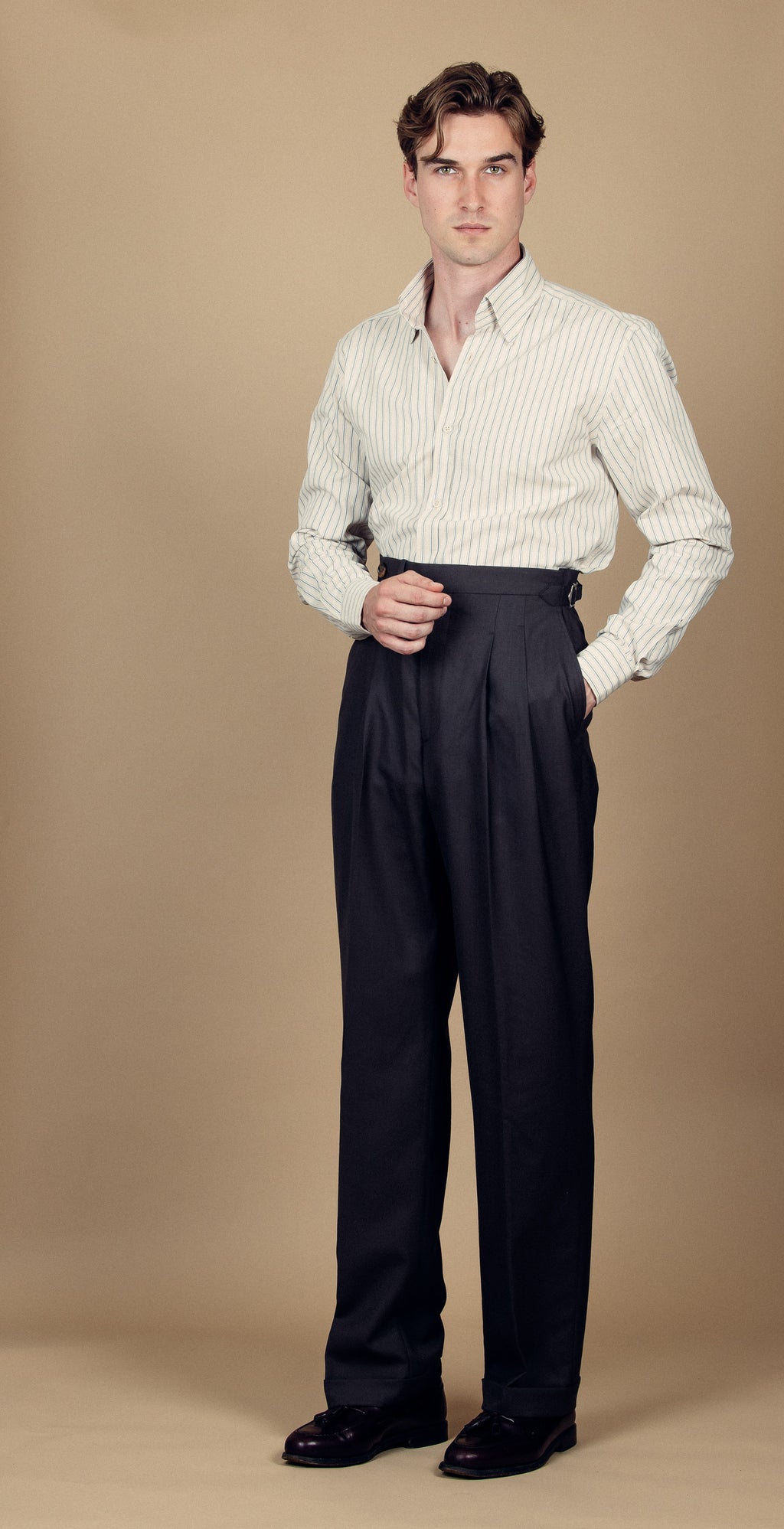 Chemise Allure - Sable rayé bleu
