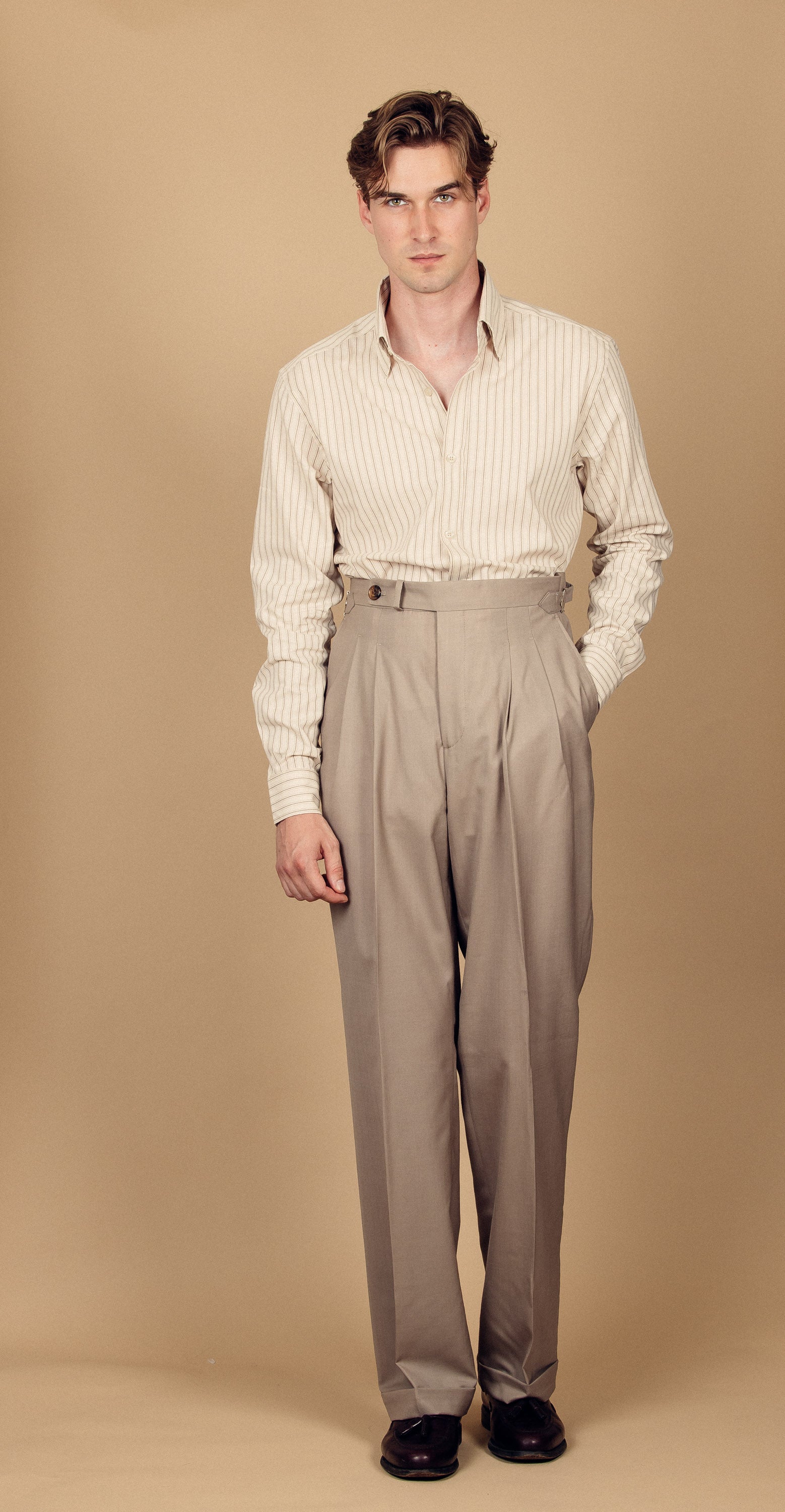 Pantalon Bonfiston - Grège